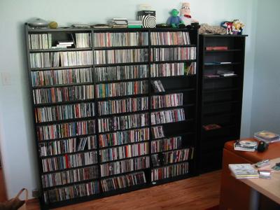 CD rack, almost full