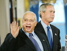 Sharon is happy, Bush is passive